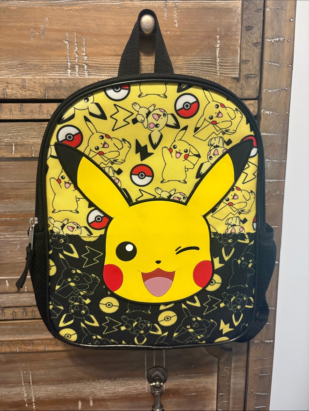 Pokemon Yellow Pikachu Kids Backpack with Black Accents
